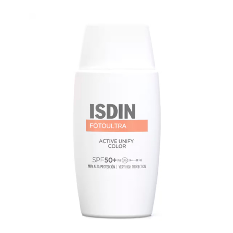Isdin Dark/Light/Blue Fluid Base Active Unify Color Sunscreen With Color