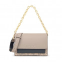 Mittelgroße Schultertasche Audree in Taupe Kaos Icon