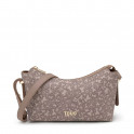 Mittelgroße Schultertasche Kaos Mini Lines in Taupe
