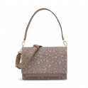 Sac bandoulière Audree Kaos Mini Lines taupe moyen