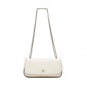 Bolso de hombro pequeño con cadena de herrajes con logo monograma