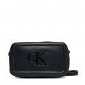 Borsa a tracolla con logo monogramma inciso