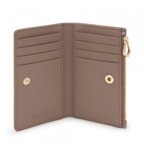 kaos-mini-lines-taupe-wallet