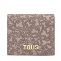 Carteira pequena Kaos Mini Lines taupe