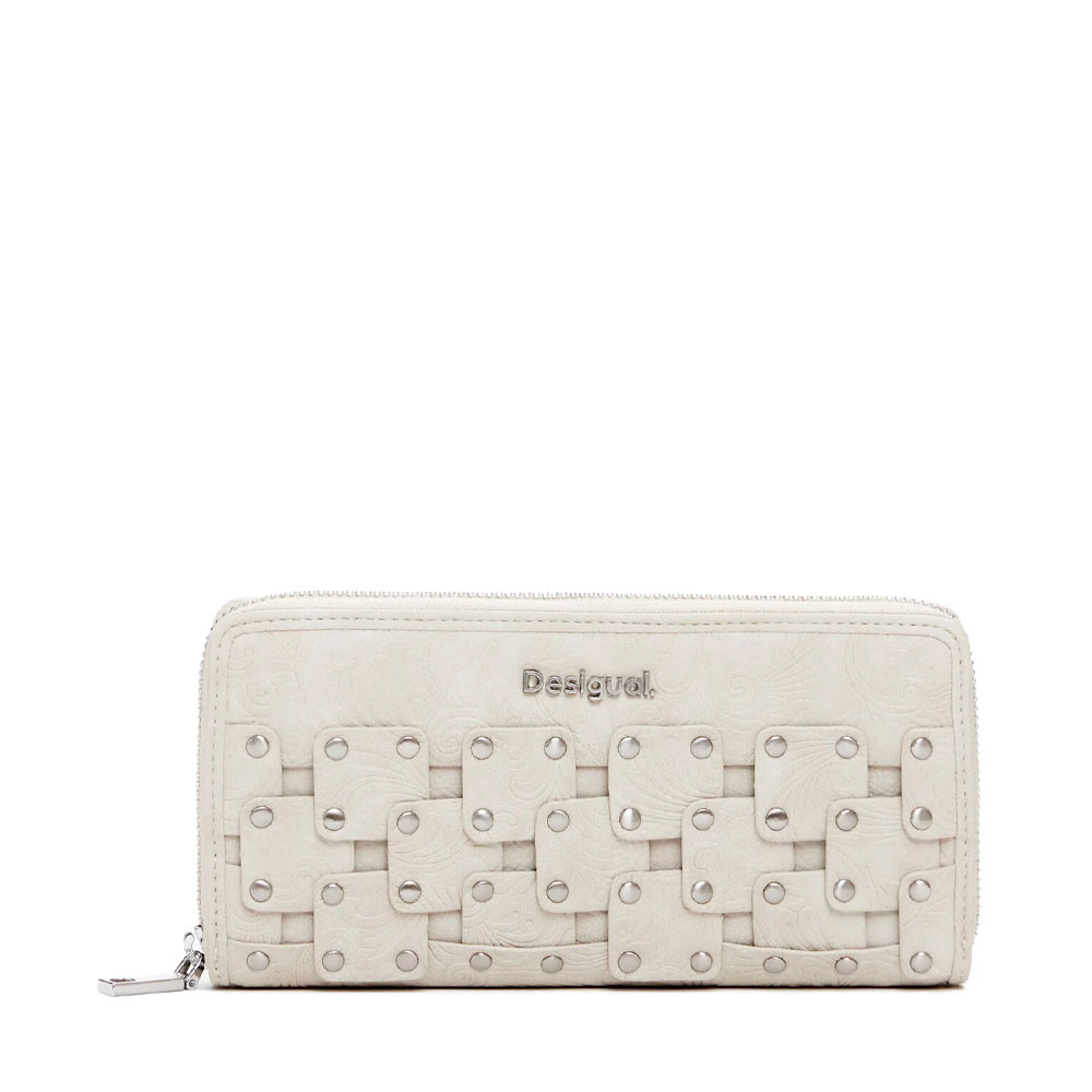 Desigual Portafogli e portamonete da donna Grande borsa effetto pelle borchiata