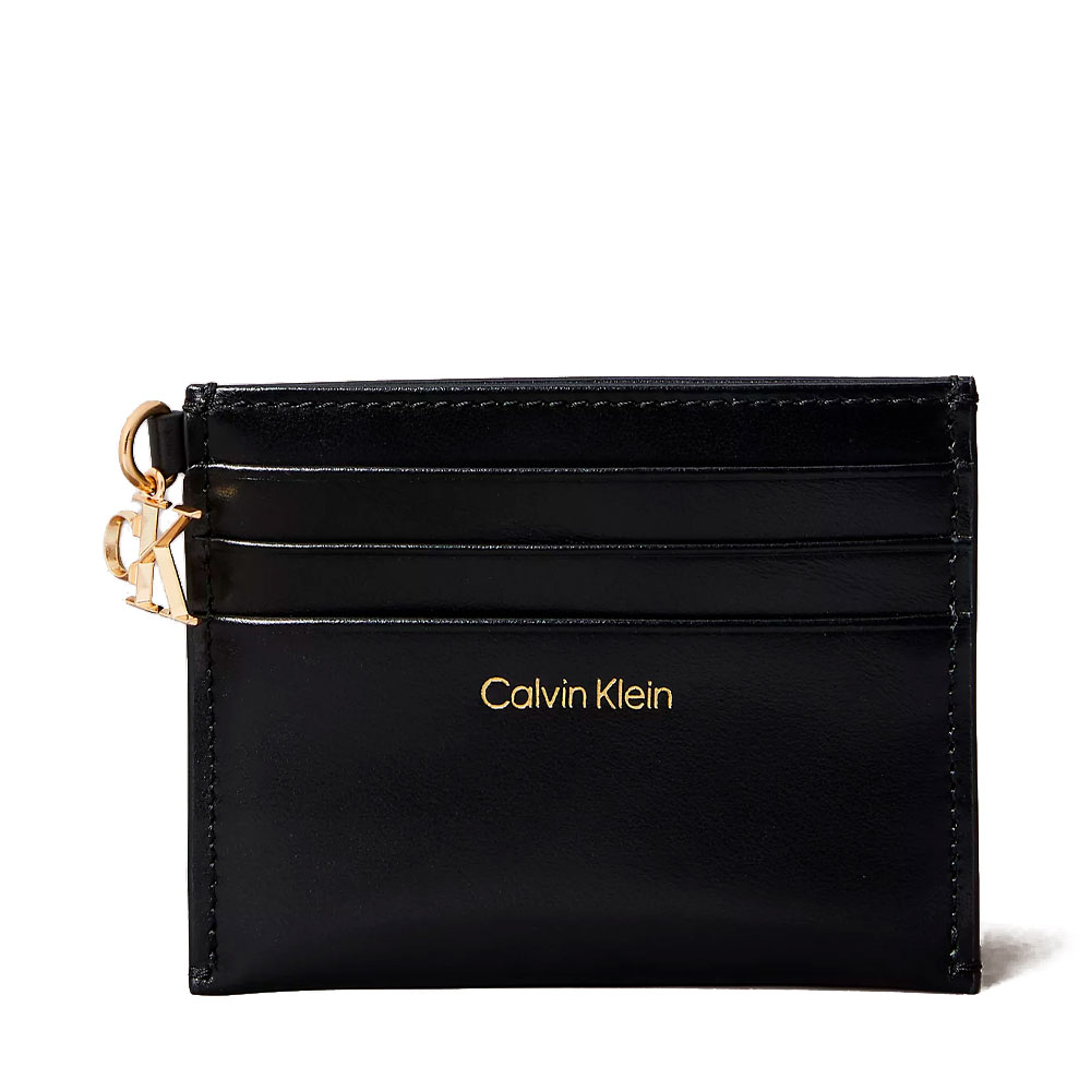 Calvin Klein Jeans Women's Wallets And Purses Leather Card Holder With Zipper