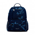 Small devoré denim backpack