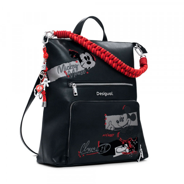 mochila-efecto-piel-mickey-mediana