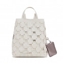Sac à dos moyen avec patch effet cuir
