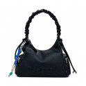 Medium 3D logo bag with gathered handle