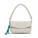 Borsa media con patta e logo 3D