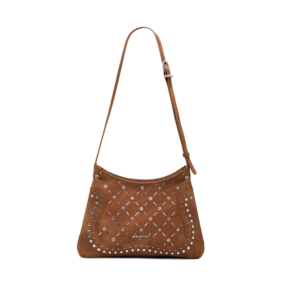 Desigual Borse da donna, articoli da toeletta e valigie Borsa media effetto pelle fustellata