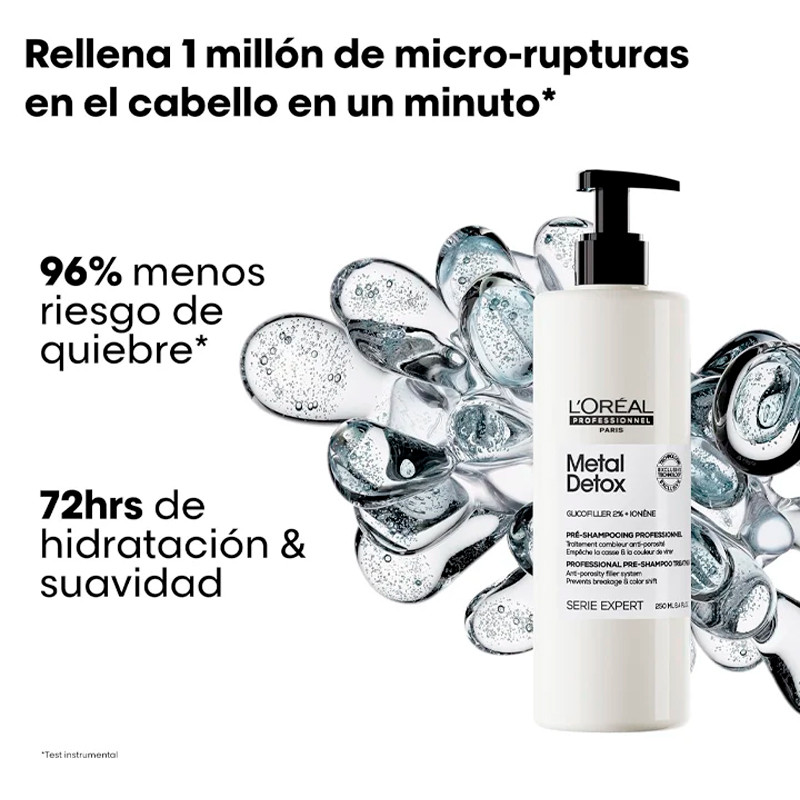 Loreal Professionnel Metal Detox Tratamiendo Pre-Champú – imagen 3