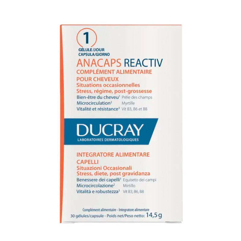 Ducray Anacaps Reactiv 30 Cápsulas
