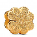 Mini-Anhänger mit Kleeblatt-Textur, 14 Karat Goldauflage, 764047C00