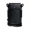 LEATHER PHONE BAG WITH LOGO