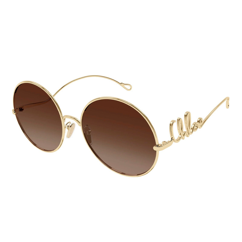 Chloe Women's Gold/Brown Sunglasses For Sunglasses Ch0329s