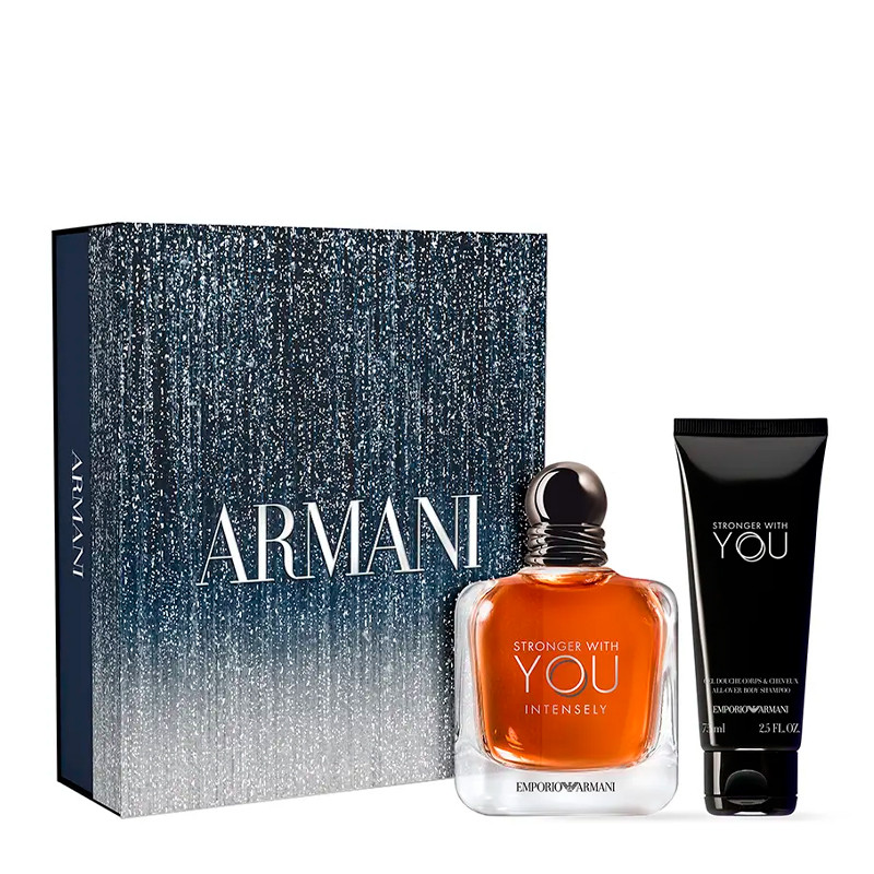 Armani Stronger With You Intensely Eau De Parfum Set - 100ML Eau de Parfum Profumi di Donna