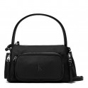 Bolso de hombro suave de nailon y satén
