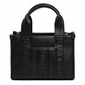 Bolsa retangular efeito couro