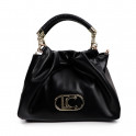 Shoulder bag with metallic details