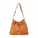 Shopper-Tasche aus Kunstleder mit ovalem LC-Logo