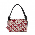 Bolsa de ombro em tecido jacquard LC flocado