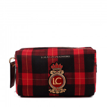 checkered-print-toiletry-bag