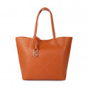 Borsa shopper monogrammata con logo a diamante