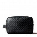 Necessaire de viagem com zíper e logotipo monograma em toda a peça