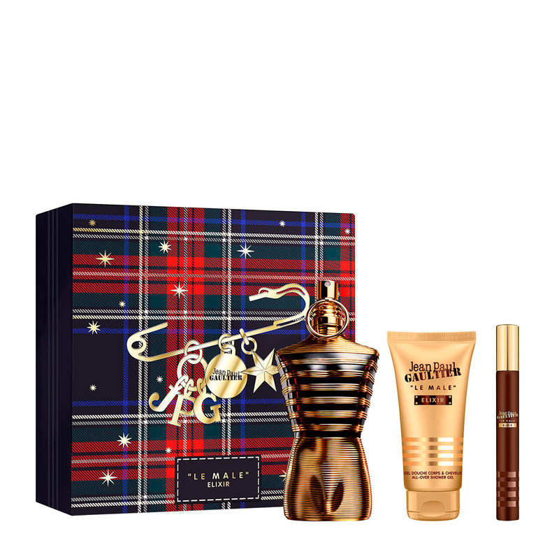 Jean Paul Gaultier Le Male Elixir Parfum Set - 125 ML Parfum Profumi da Uomo