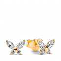 Boucles d'oreilles bouton papillon 264264C01