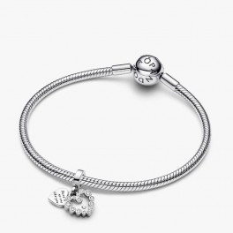 Sparkling Double Heart Pendant Charm 793765C01 - Pandora - Trenfit