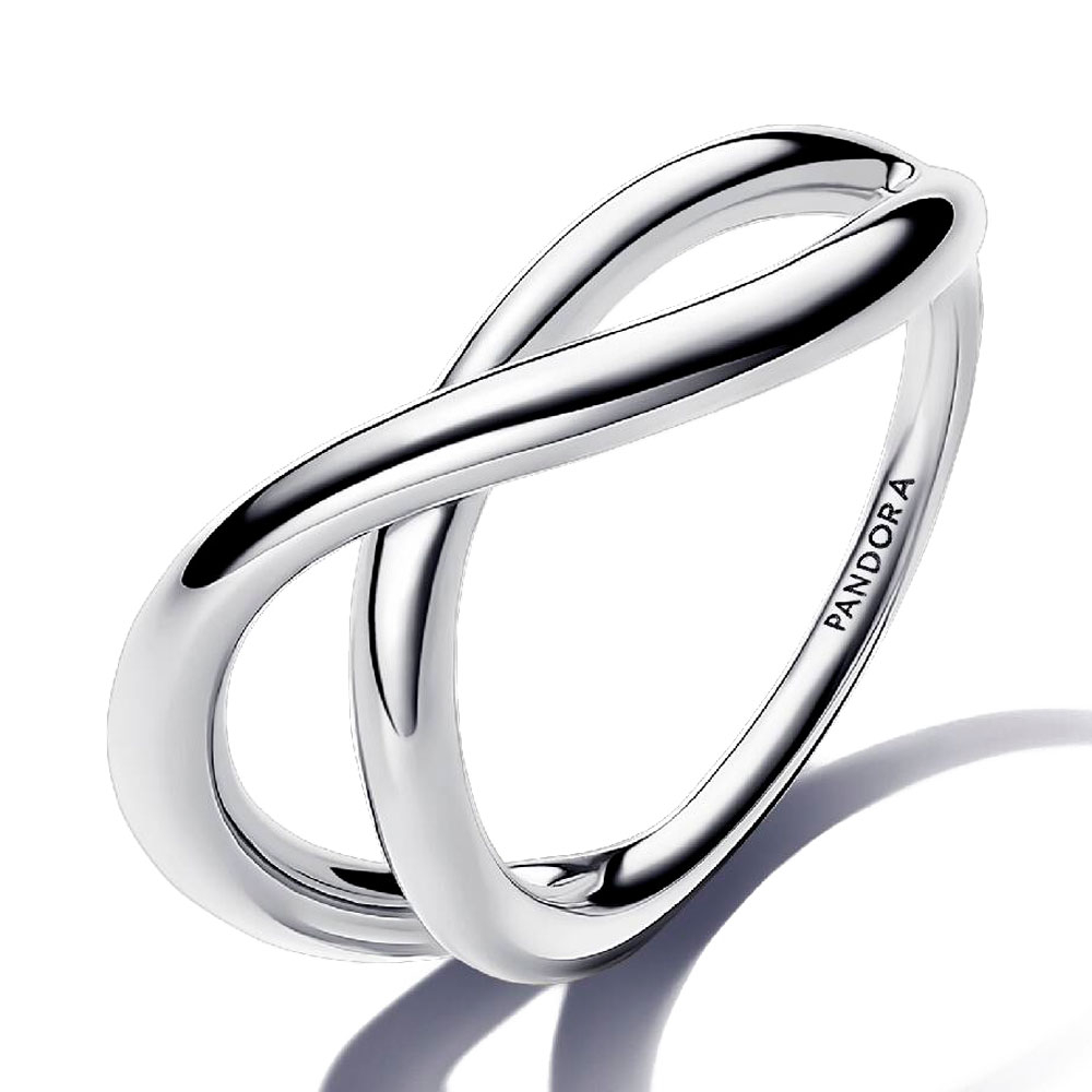 Pandora Silver Rings Infinity Ring Organic Shape 193318C00