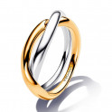 Two-Tone Interlocking Band Ring 163262C00