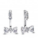 Sparkling Bow Dangle Earrings 293543C01
