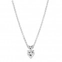 Sparkling Double Heart Pendant Necklace 391229C01