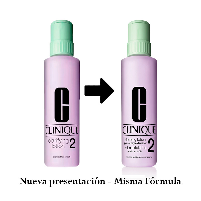 CLINIQUE Clarifying Face Lotion 2 Toner for Gentle Exfoliation of Dry Combination Skin 16.5 oz/ 487 mL