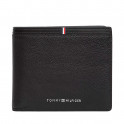 Leather bifold wallet with logo