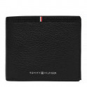 Corporate folding wallet with flap and logo