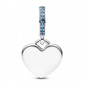 Charm Colgante Corazón Grabable Azul 793926C03