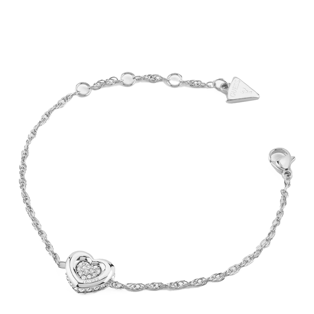 Guess Silver Bracelets Love Bracelet Jubb05461jw
