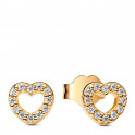 Open Heart Stud Earrings 260528C01