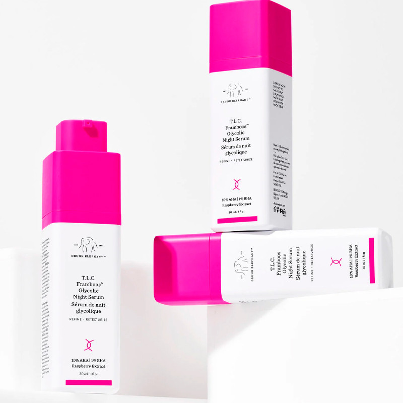 Trattamenti Viso TLC Framboos Glycolic Night Serum Siero notturno