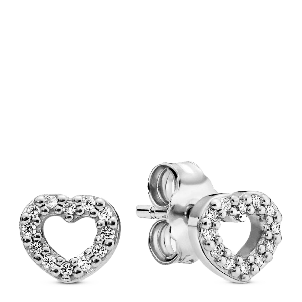 Pandora Silver Earrings Sterling And Cubic Zirconia Earrings 290528Cz