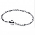Bracciale a catena alata con chiusura rotonda in argento sterling 594028C00