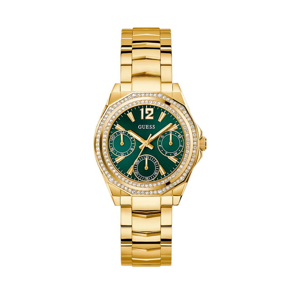 Guess Women's Green/Gold Watches Ritzy Watch