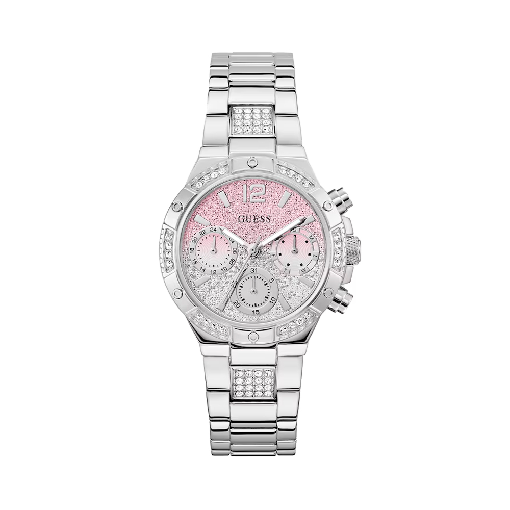 Guess Women's Pink/Silver Watches Harlow Watch