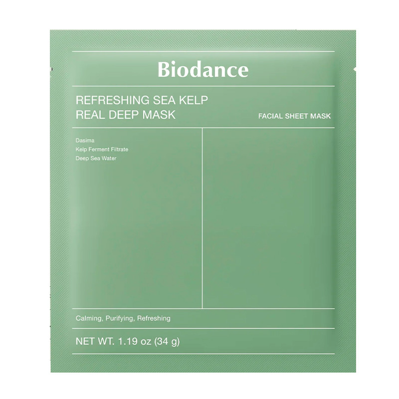 Biodance Cosmética Facial Refreshing Sea Kelp Real Deep Mask Mascarilla Refrescante - Hidratante