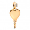 Engravable Tag Pendant Key Heart 364353C01